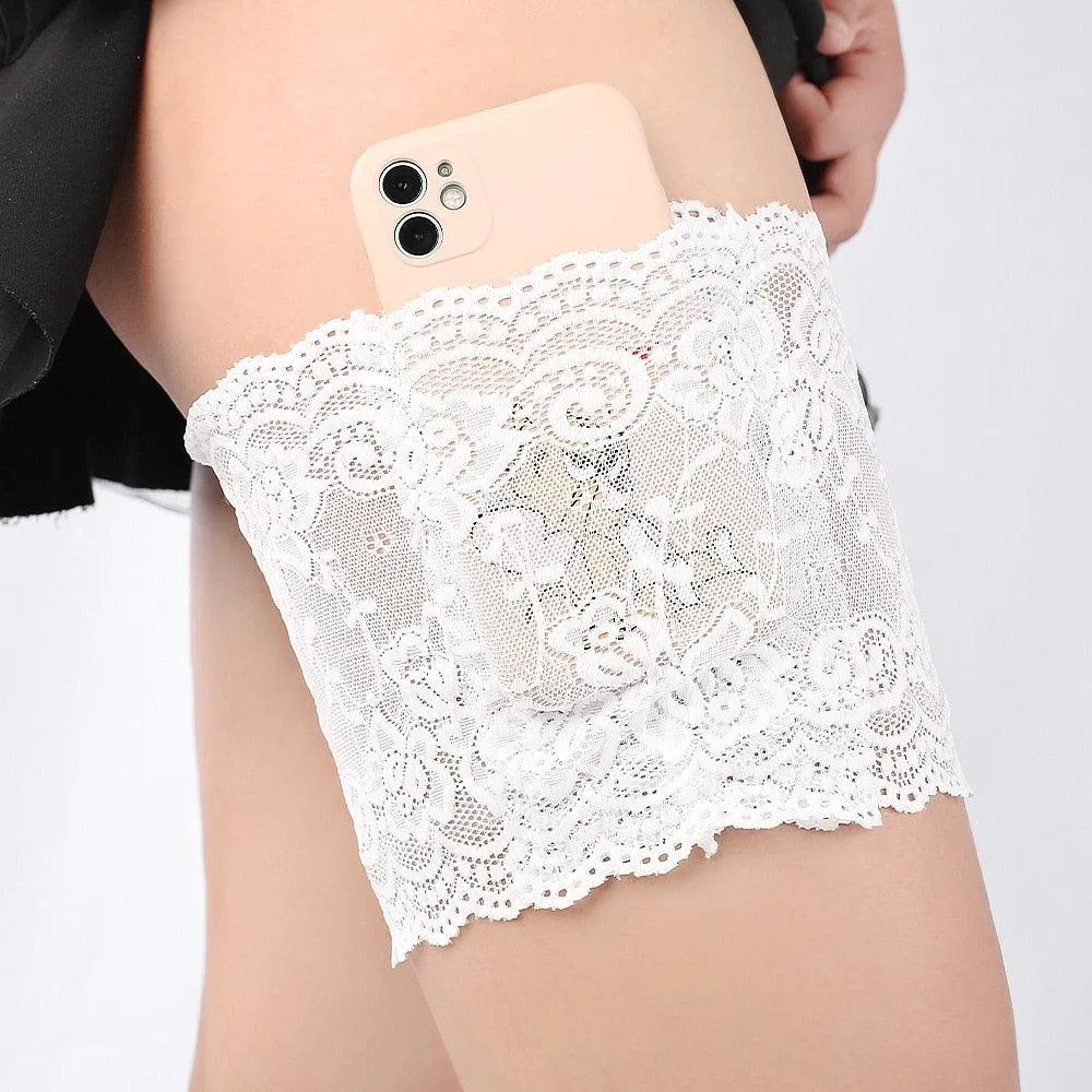 Stylish Geometric Leg Warmers with Anti-Chafing Thigh Bands and Non-Slip Silicon Grip for Women