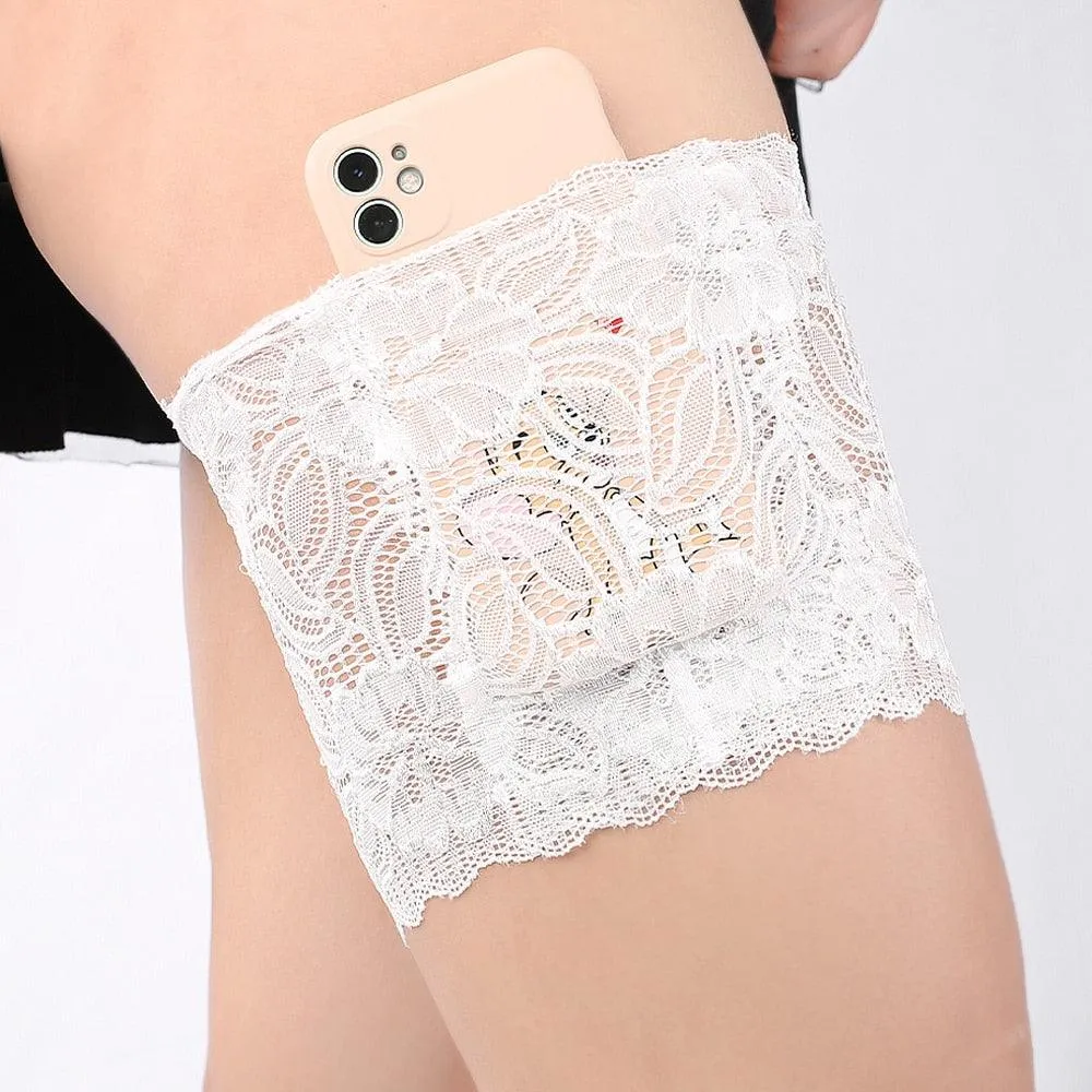 Stylish Geometric Leg Warmers with Anti-Chafing Thigh Bands and Non-Slip Silicon Grip for Women