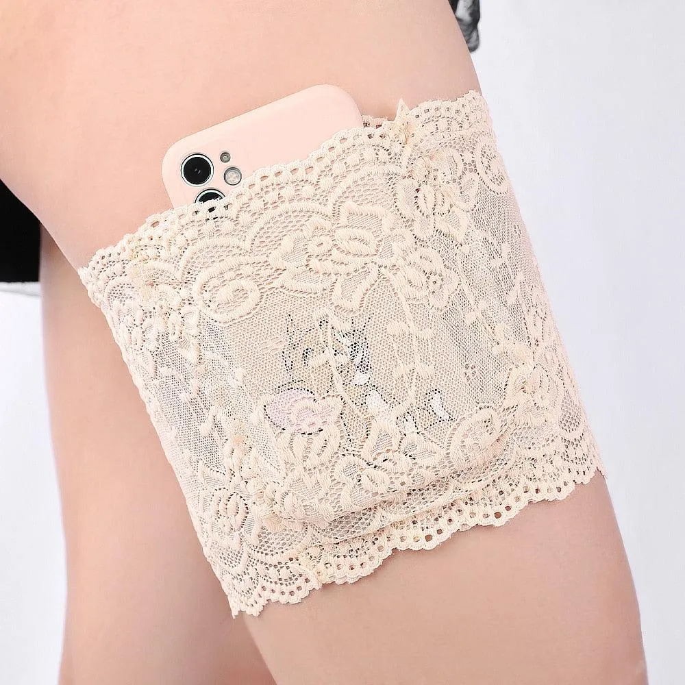 Stylish Geometric Leg Warmers with Anti-Chafing Thigh Bands and Non-Slip Silicon Grip for Women