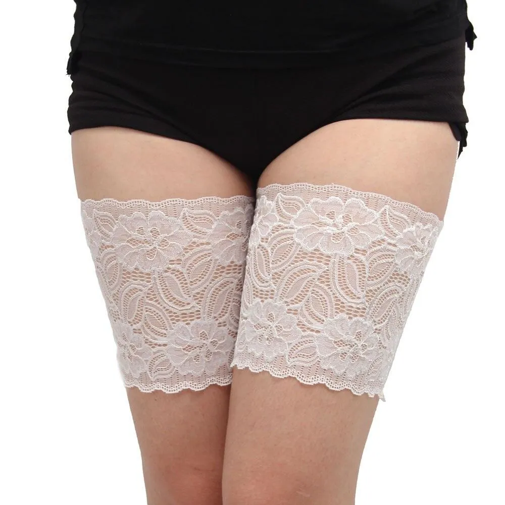 Stylish Geometric Leg Warmers with Anti-Chafing Thigh Bands and Non-Slip Silicon Grip for Women