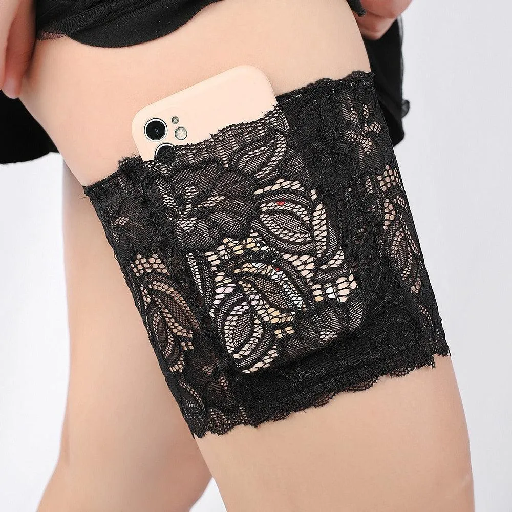 Stylish Geometric Leg Warmers with Anti-Chafing Thigh Bands and Non-Slip Silicon Grip for Women