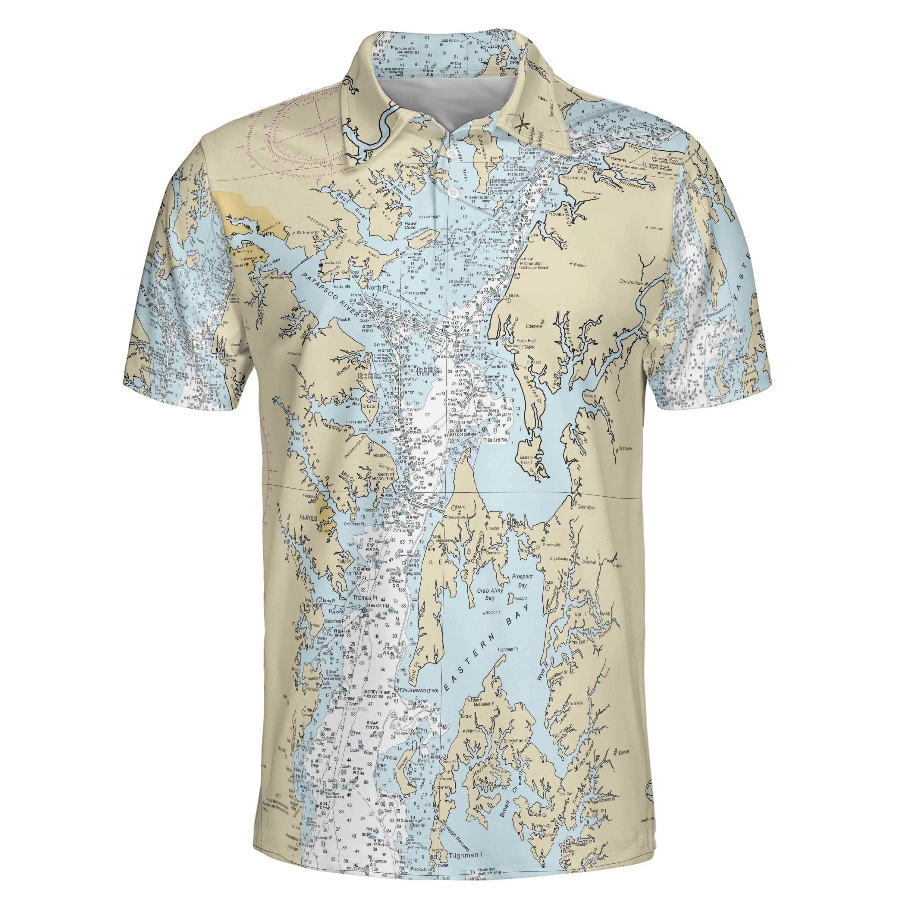 The Patapsco River to Eastern Bay Polo Shirt