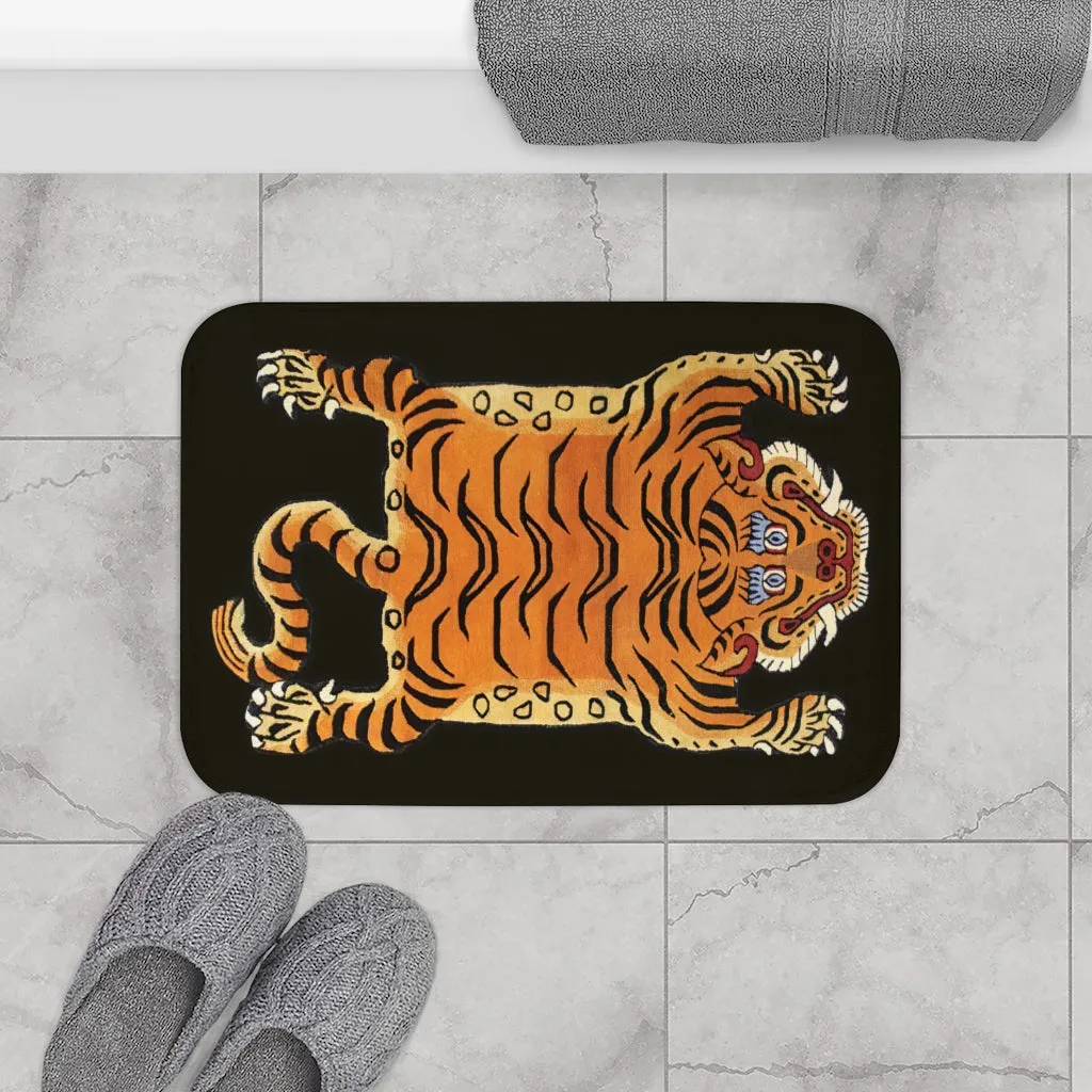 Tibetan Printed Tiger Bath Mat