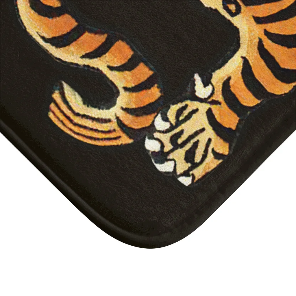 Tibetan Printed Tiger Bath Mat