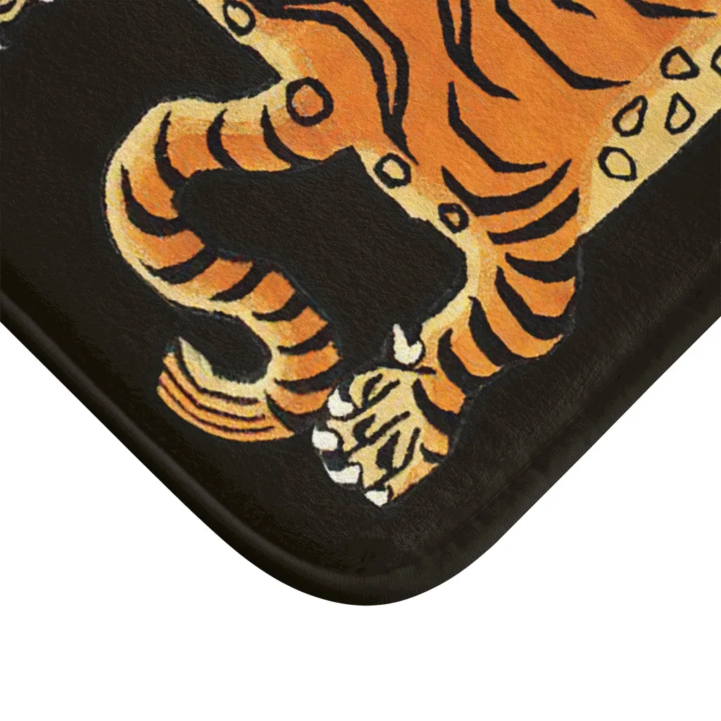 Tibetan Printed Tiger Bath Mat