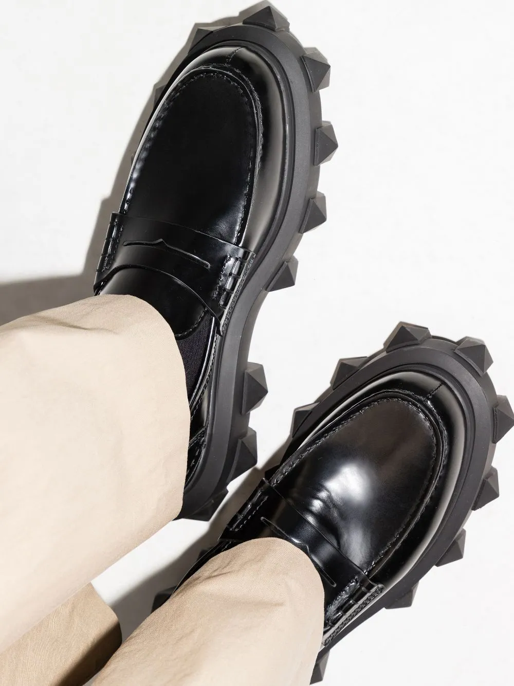 Trackstud loafers
