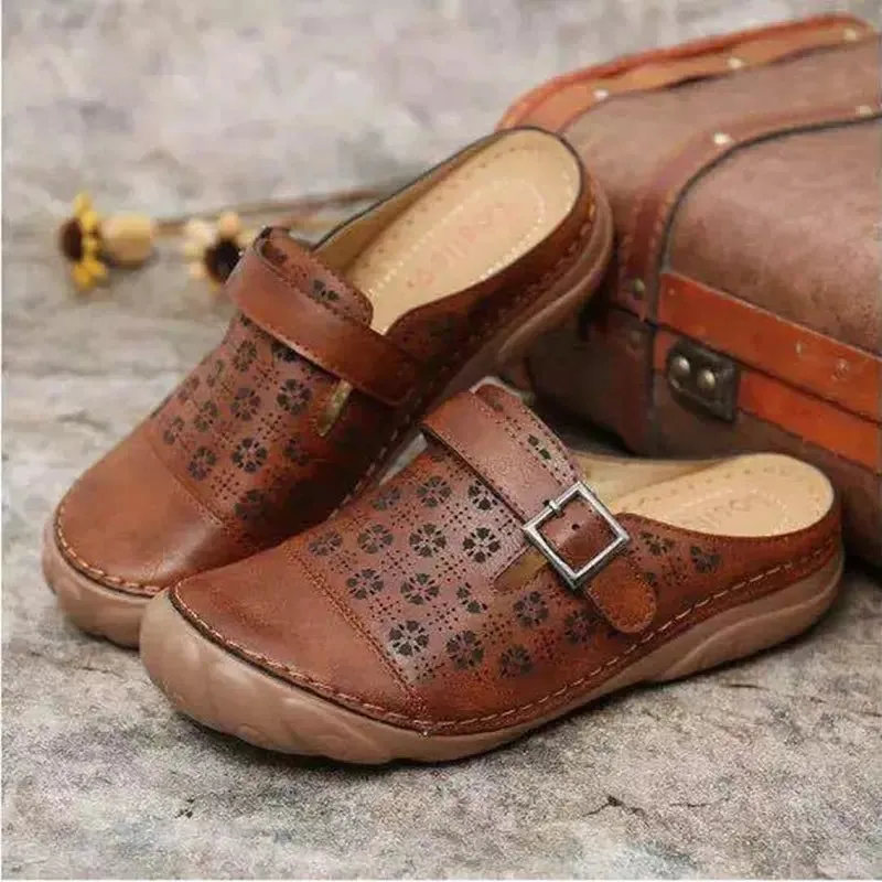 Traditional non-slip mule