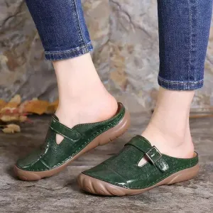 Traditional non-slip mule
