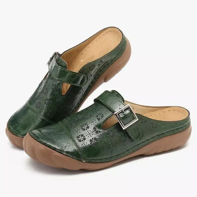 Traditional non-slip mule