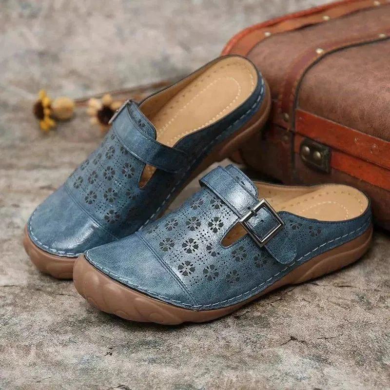 Traditional non-slip mule
