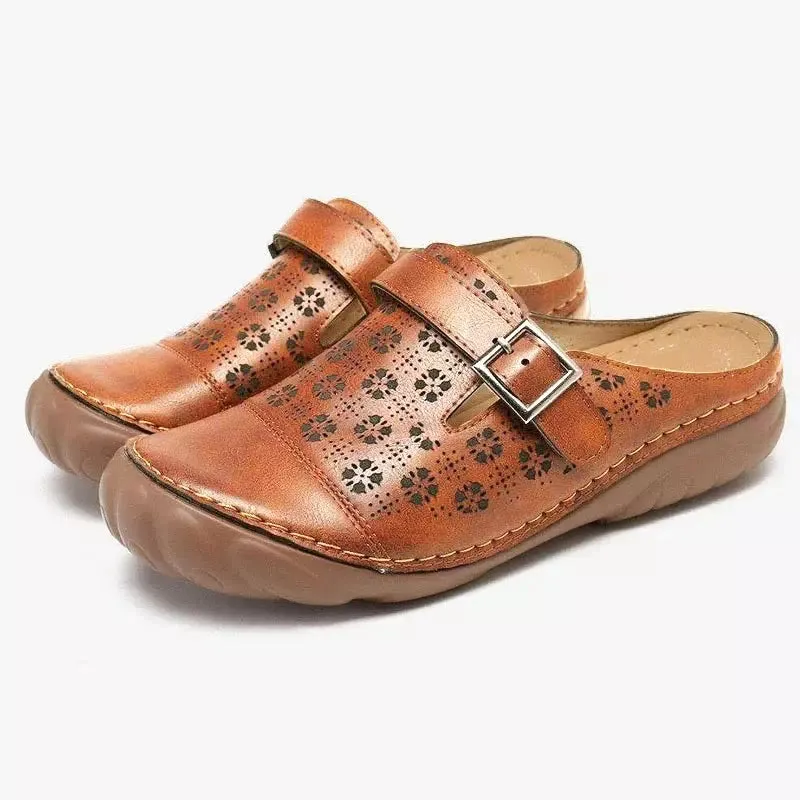 Traditional non-slip mule