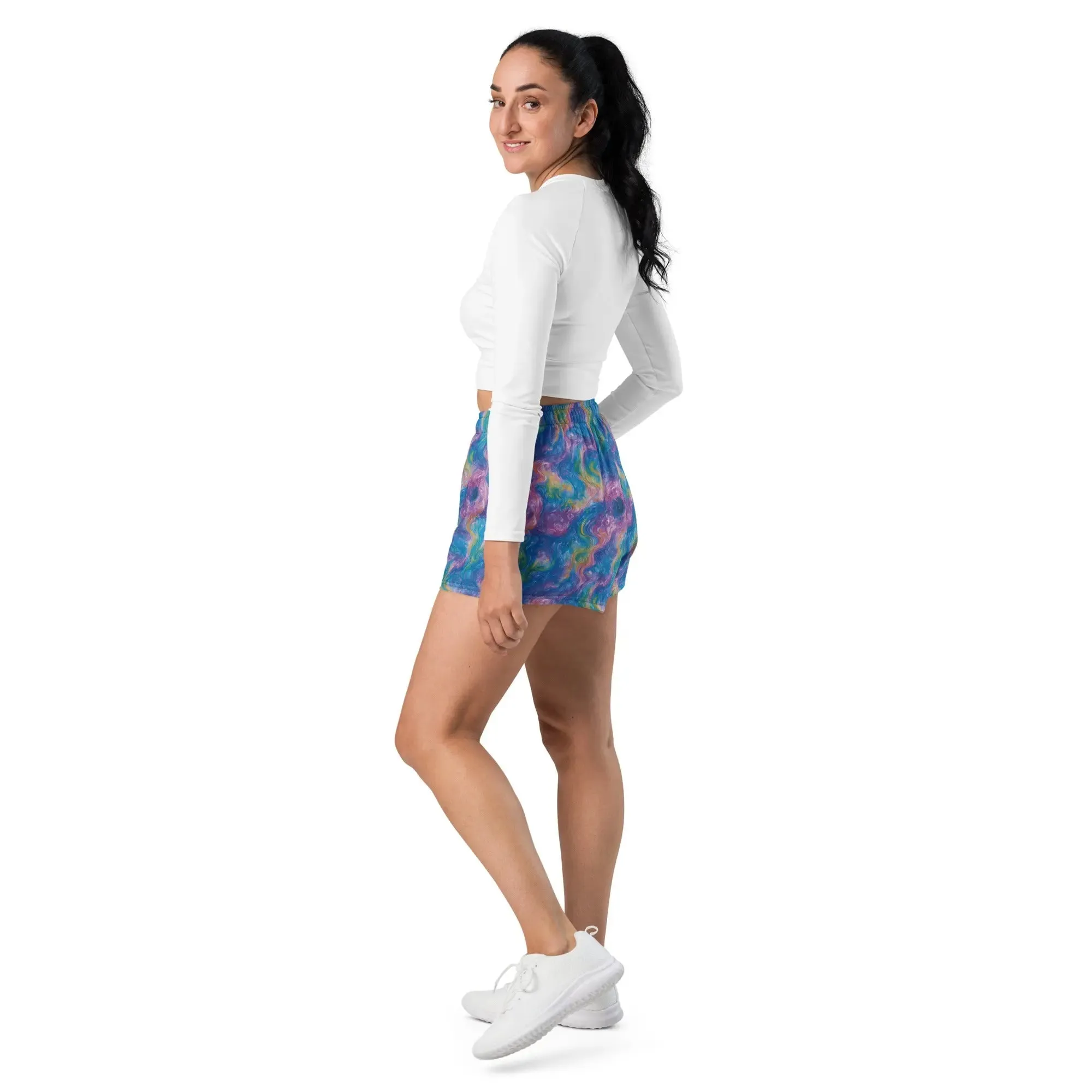 Unisex Athletic Shorts - Quantum Drift
