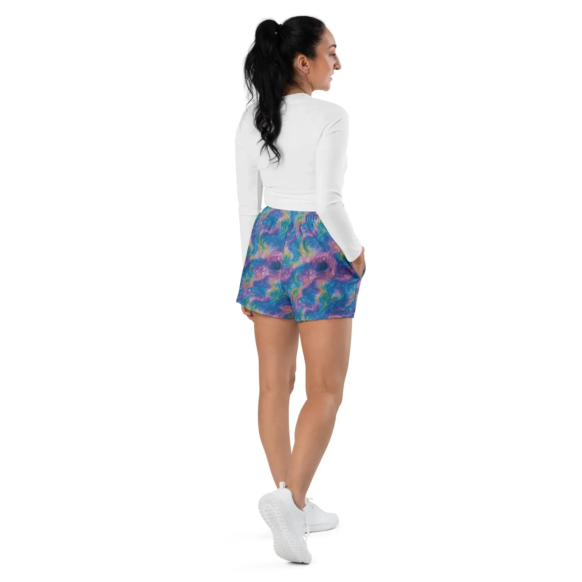 Unisex Athletic Shorts - Quantum Drift