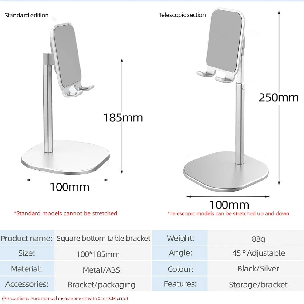 Universial Alumium Desk Stand for Cell/Moile Phone Tablet Holder