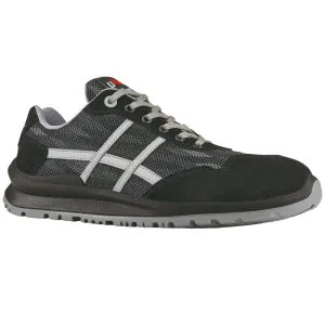 UPower Flat Out Fangio Black Safety Toe Cap Shoes UF201086