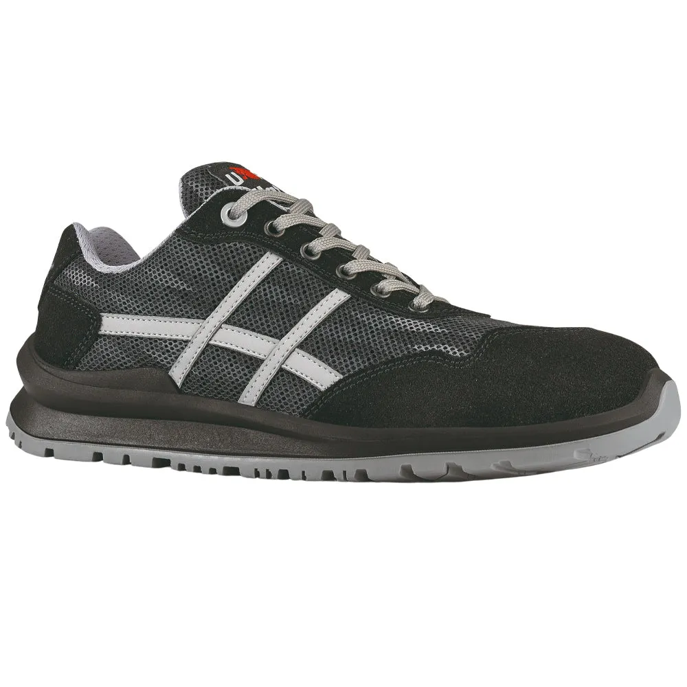 UPower Flat Out Fangio Black Safety Toe Cap Shoes UF201086