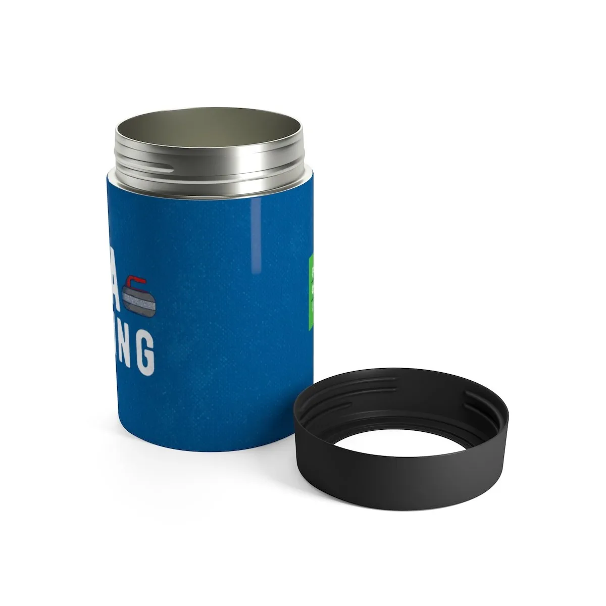 USA Curling Can Cooler