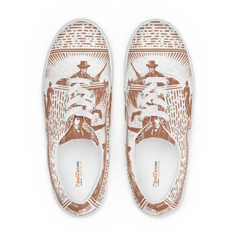 Vintage Newspaper Canvas Shoes Retro Charm