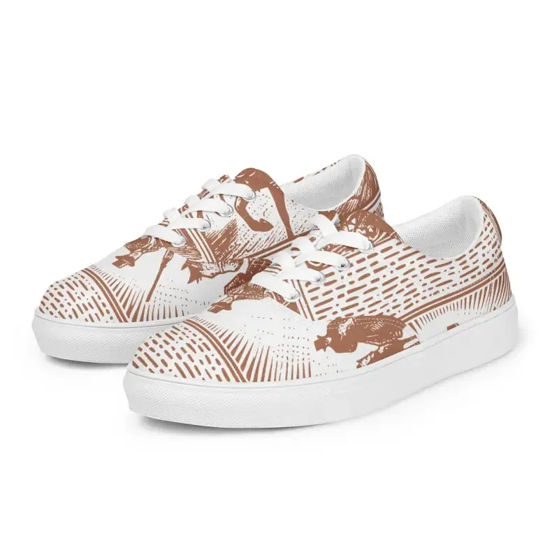 Vintage Newspaper Canvas Shoes Retro Charm