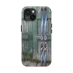 Vintage Skis - Tough Phone Case, Case-Mate