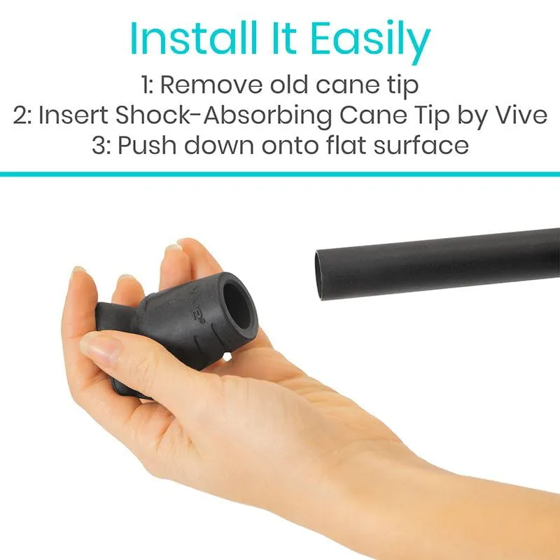 Vive Shock Absorbing Cane Tip (2-Pack)