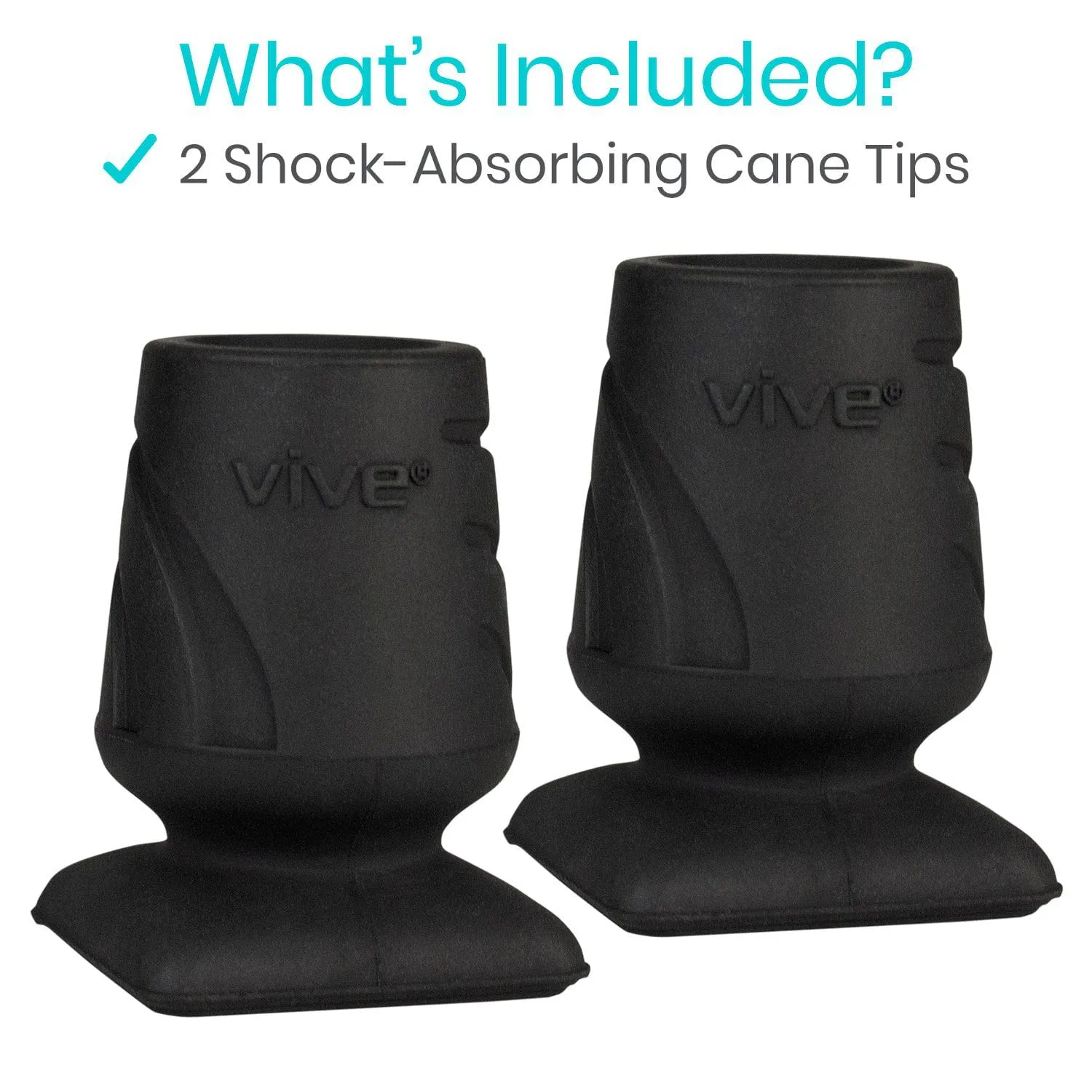 Vive Shock Absorbing Cane Tip (2-Pack)