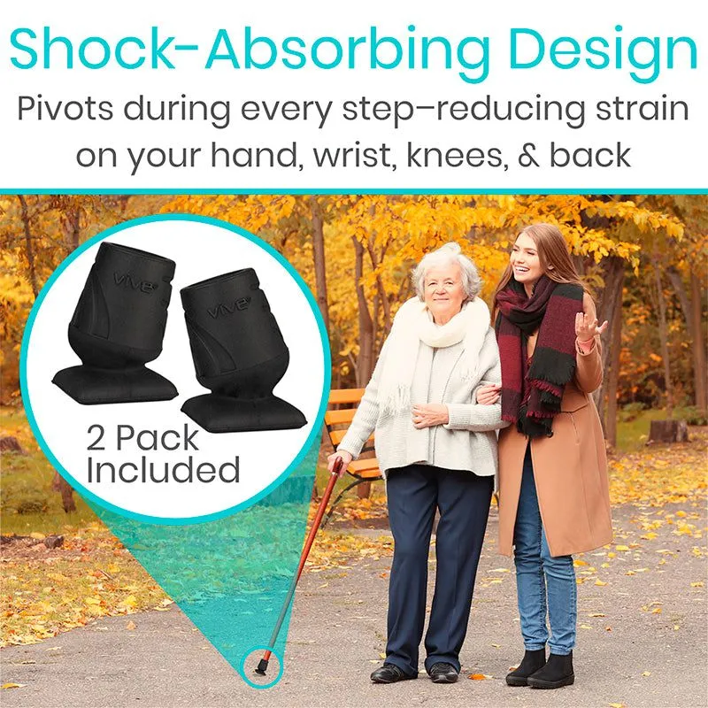 Vive Shock Absorbing Cane Tip (2-Pack)