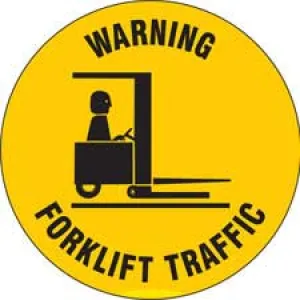 WARNING FORKLIFT TRAFFIC Anti-Slip Floor Sign/Buy online