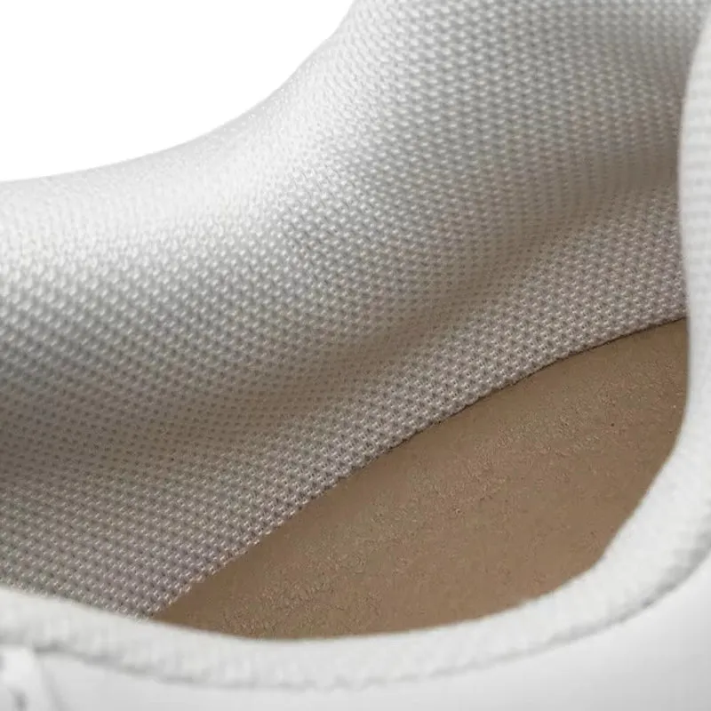White 6cm Height Increasing Shoes for Unisex
