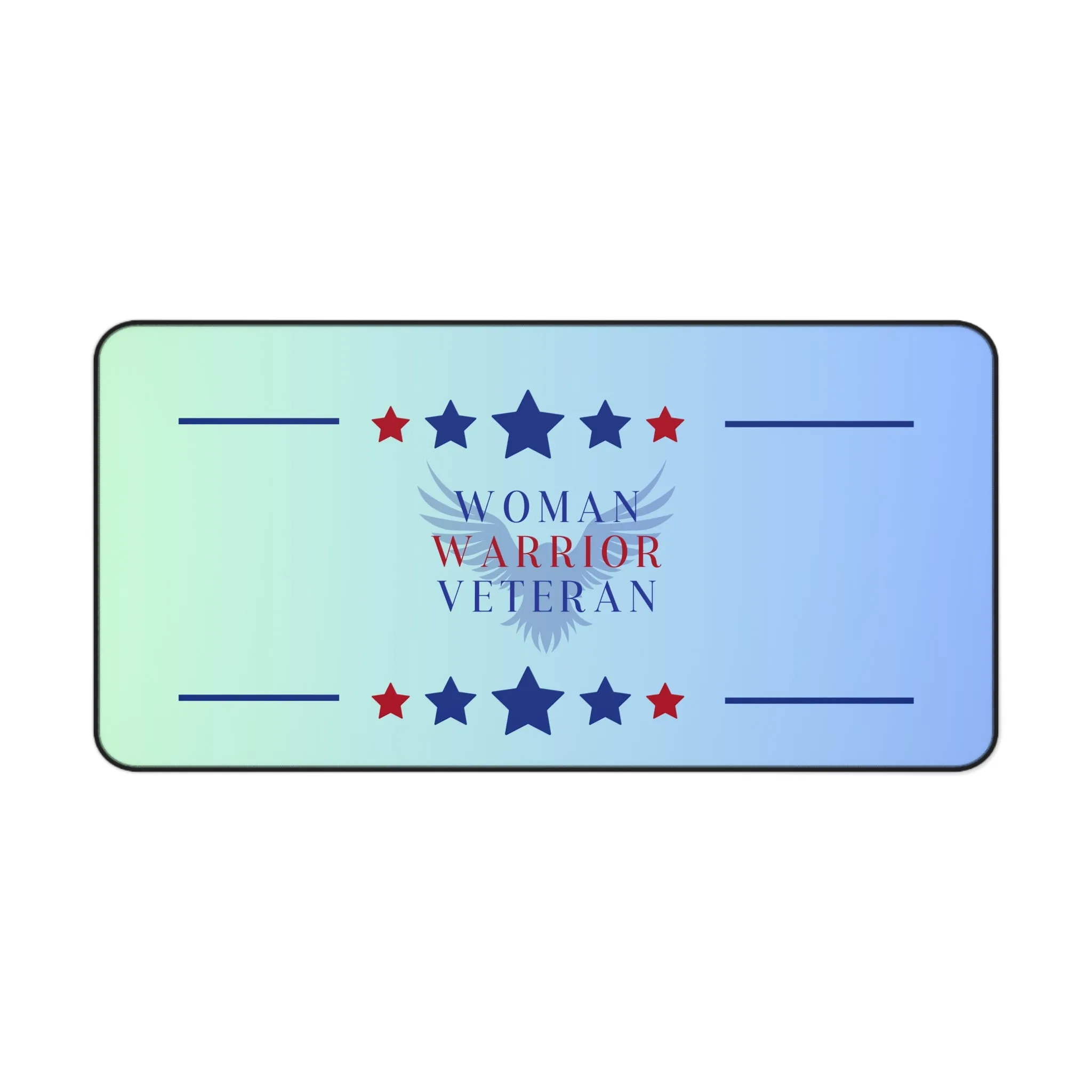 Woman, Warrior, Veteran Desk Mat