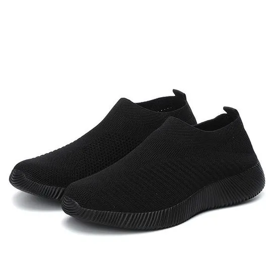 Women's Crystal Breathable Orthopedic Slip On Walking Shoes
