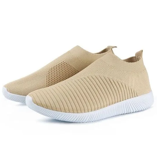 Women's Crystal Breathable Orthopedic Slip On Walking Shoes