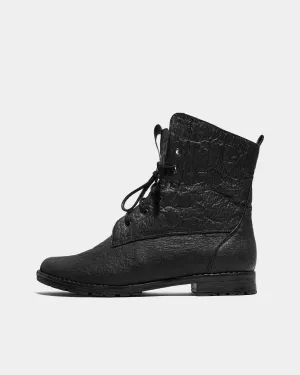 Workers No. 2 Black Boots made of Pinatex® - outlet